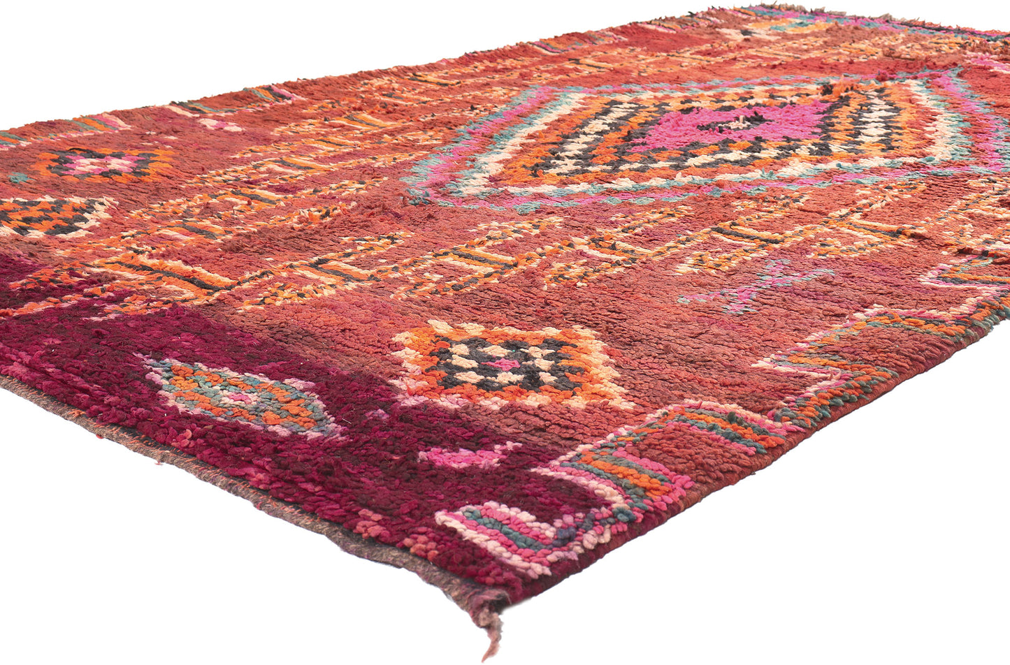 6 x 9 Vintage Boujad Moroccan Rug 74774