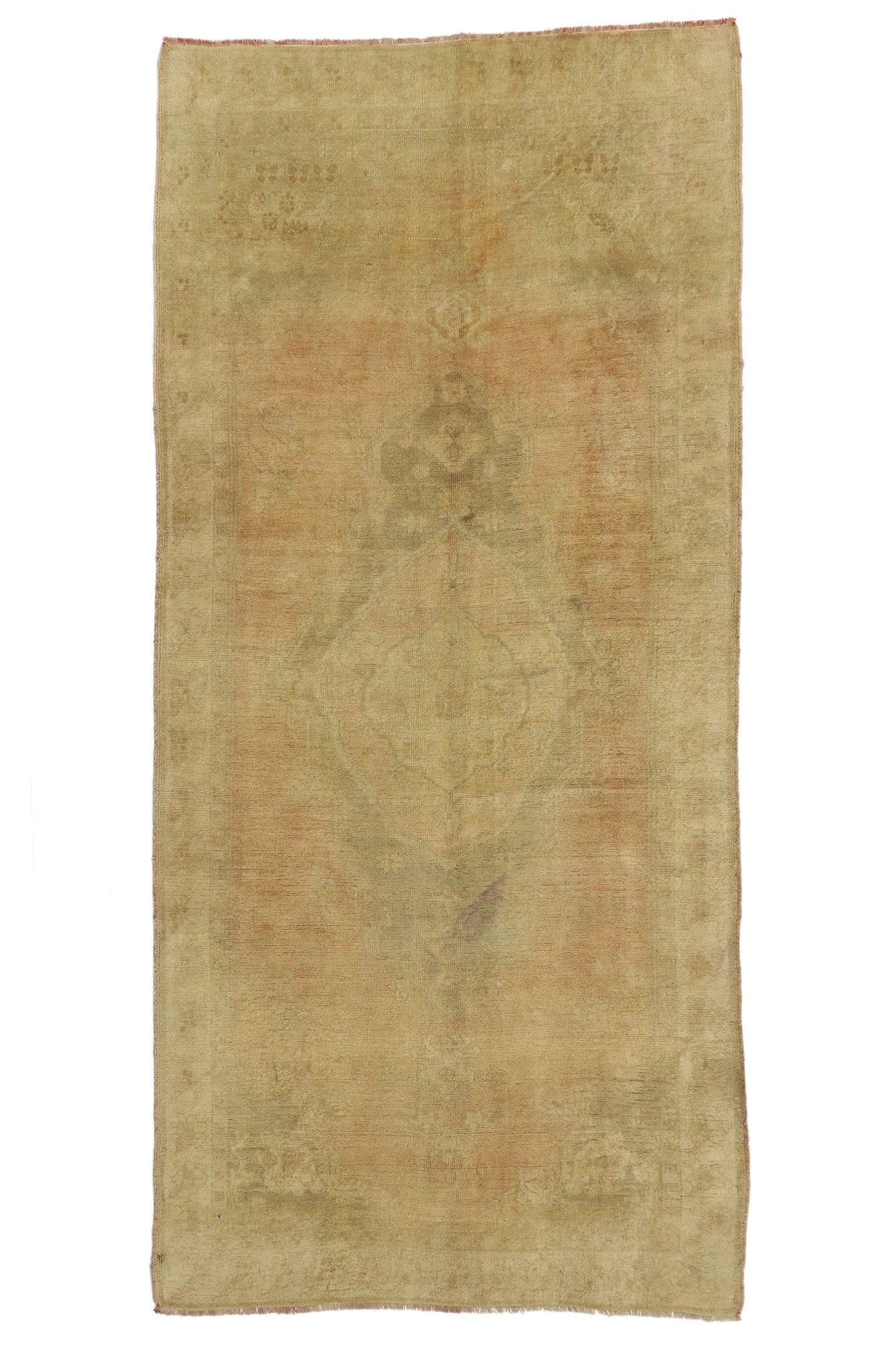 5 x 10 Vintage Turkish Oushak Rug 50437