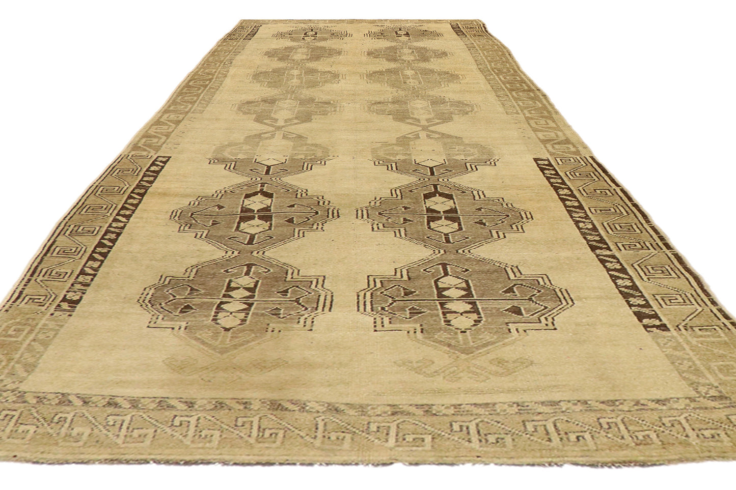 5 x 14 Vintage Turkish Oushak Rug 50743