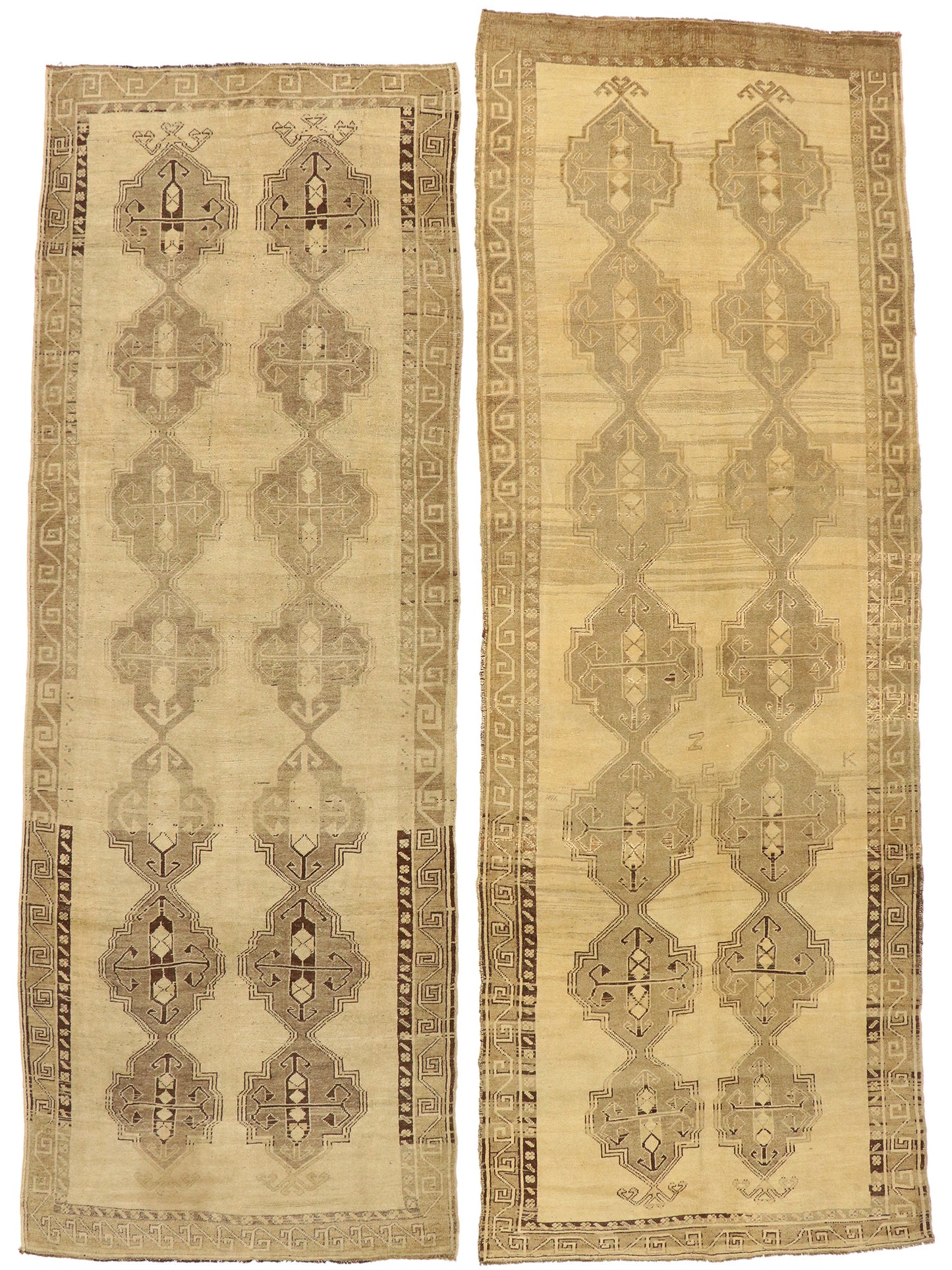 5 x 14 Vintage Turkish Oushak Rug 50743