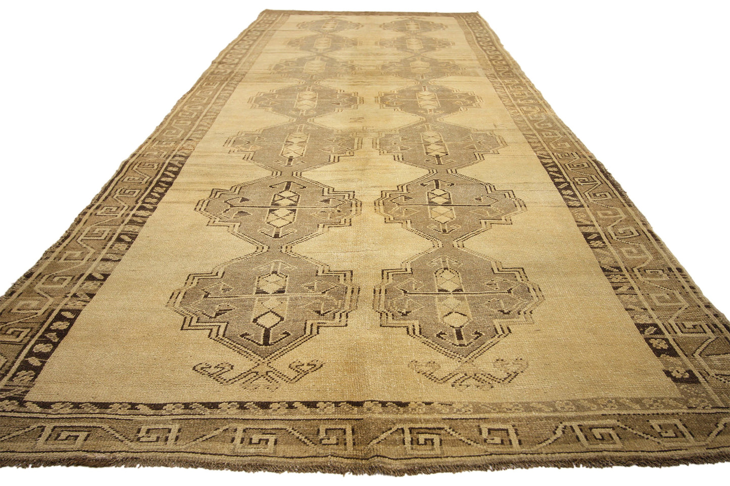 5 x 15 Vintage Turkish Oushak Rug 50744