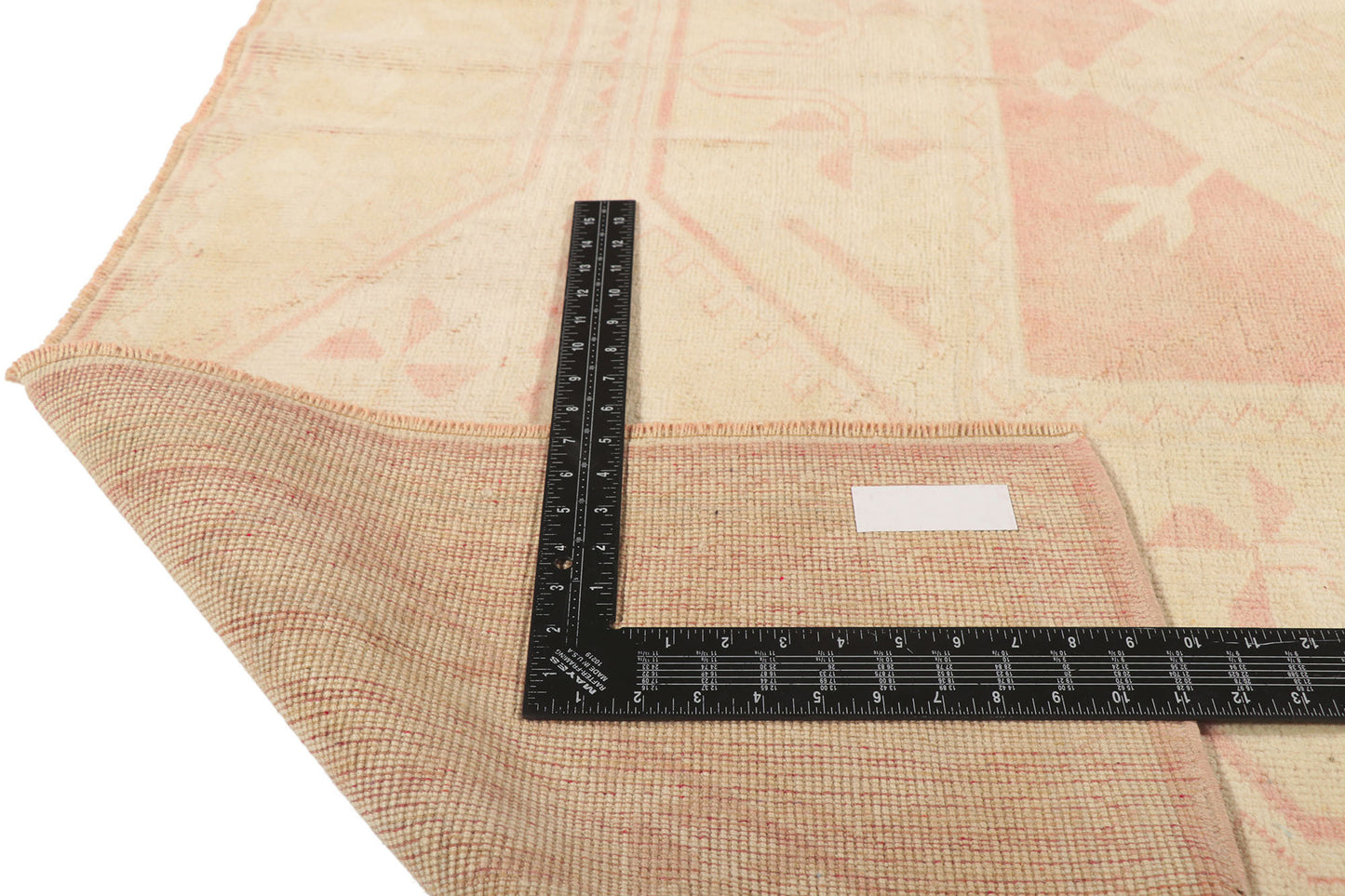 7 x 9 Vintage Pink Turkish Oushak Rug 53705