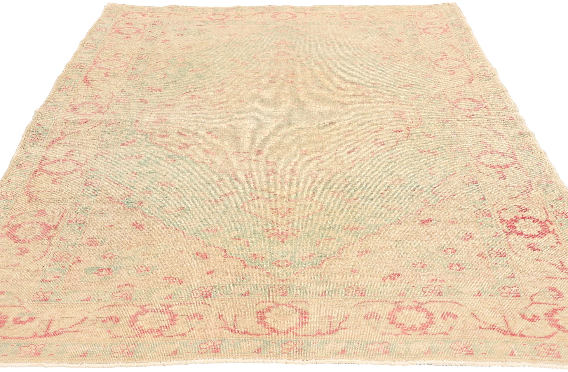 4 x 7 Vintage Muted Turkish Sivas Rug 53471
