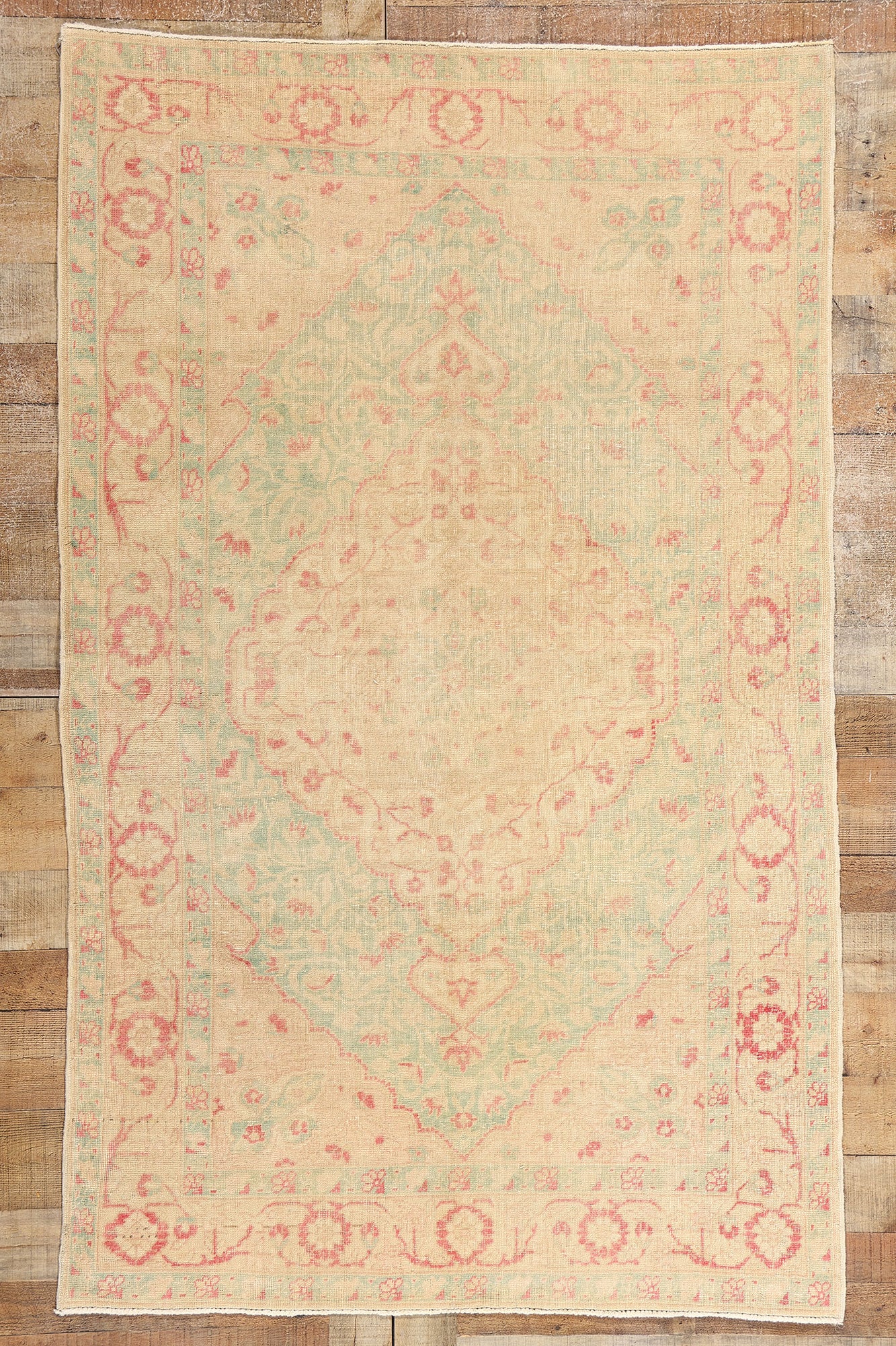 4 x 7 Vintage Muted Turkish Sivas Rug 53471