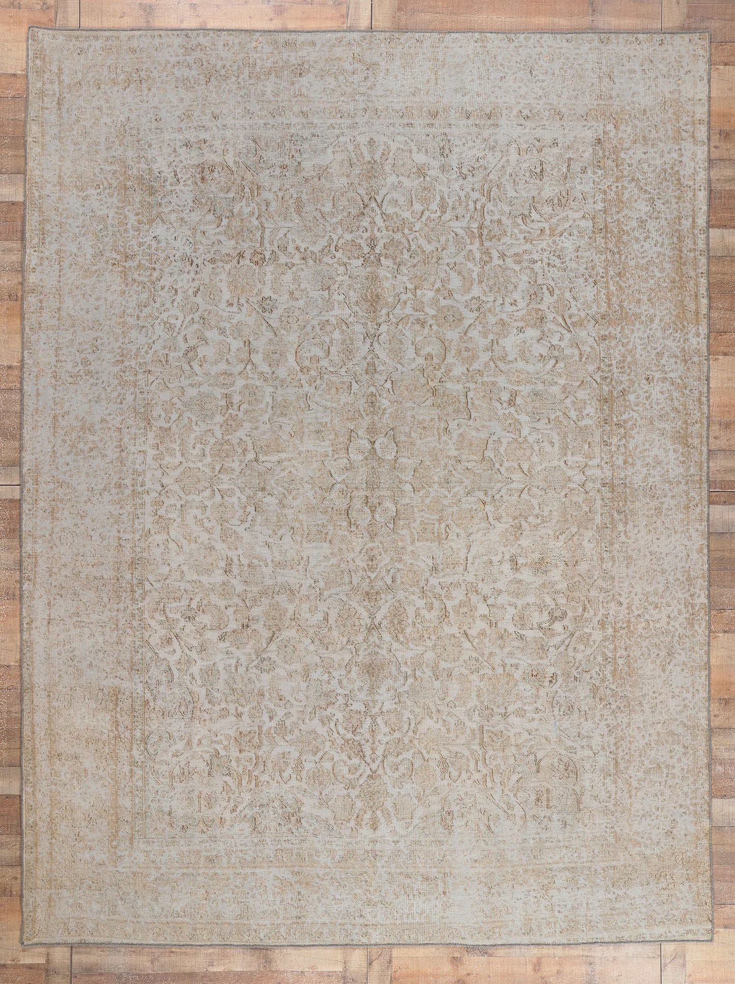 9 x 13 Vintage Muted Turkish Rug 60770