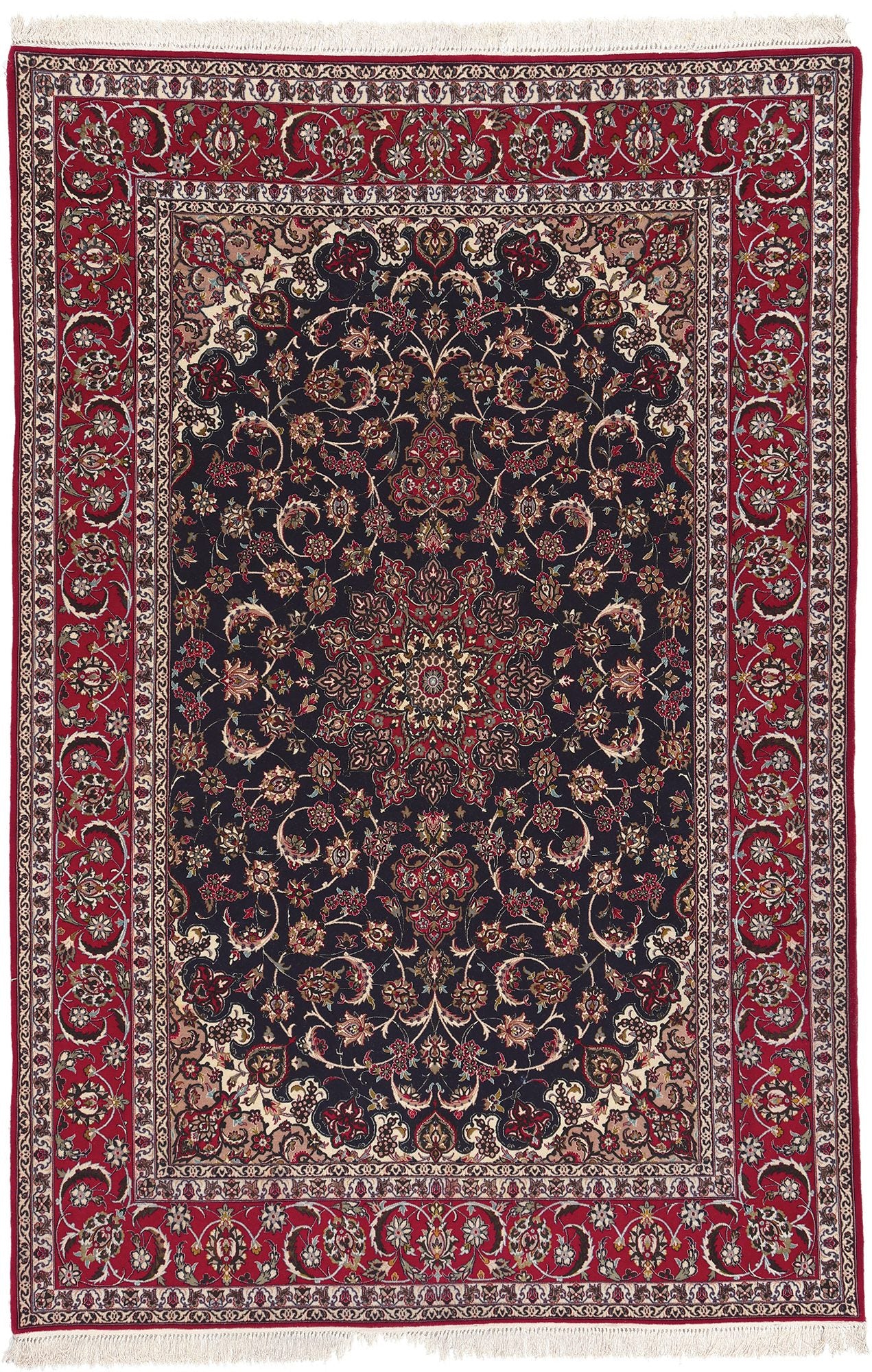 7 x 10 Vintage Persian Isfahan Rug 78670