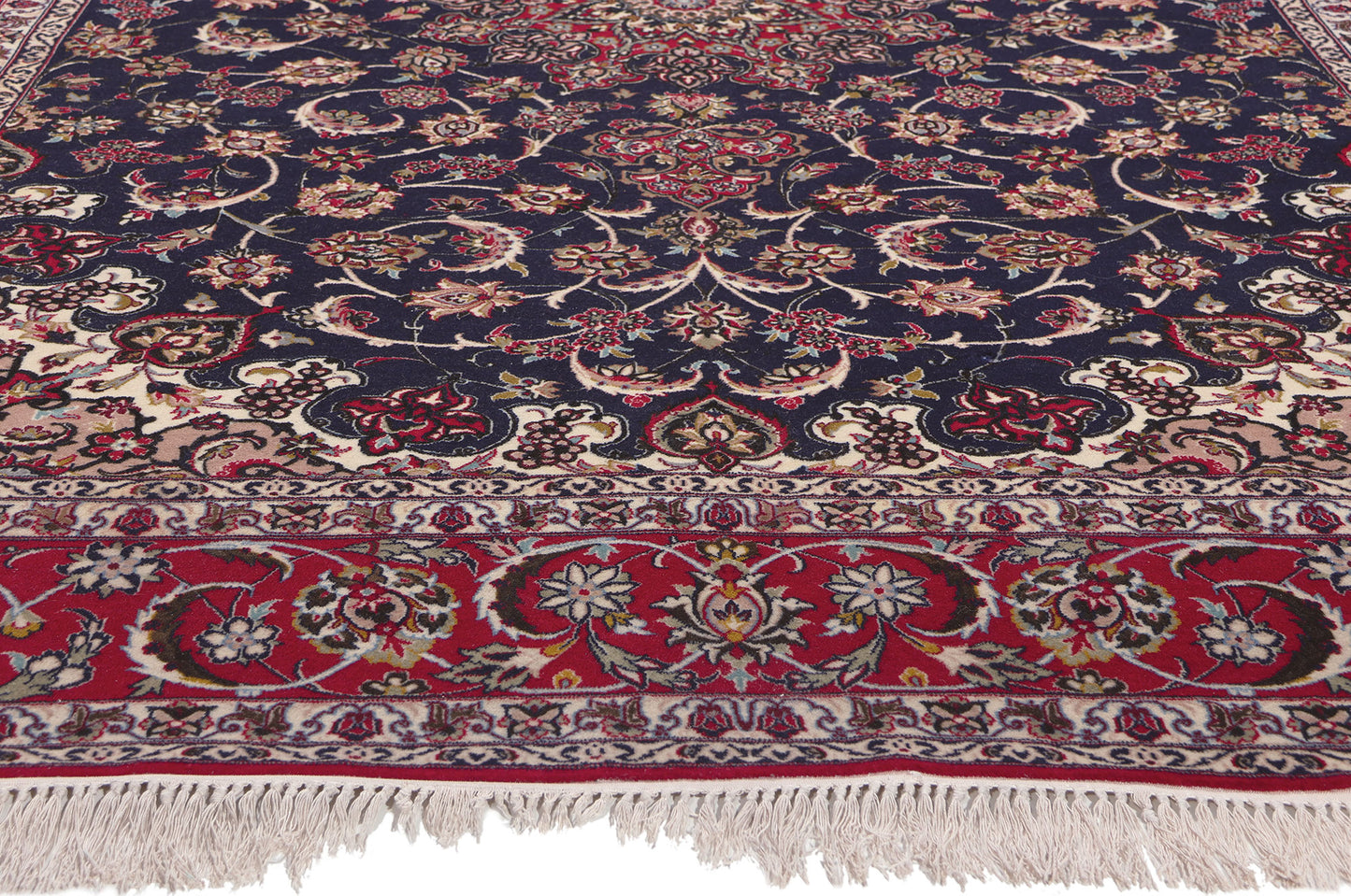 7 x 10 Vintage Persian Isfahan Rug 78670