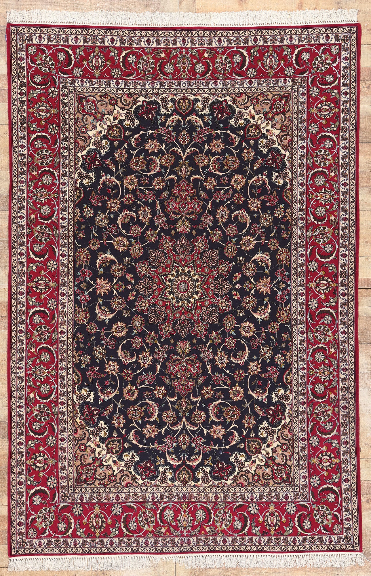 7 x 10 Vintage Persian Isfahan Rug 78670