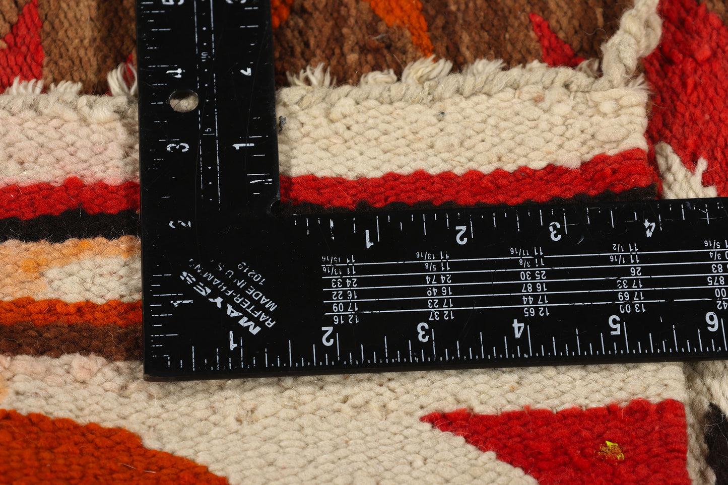 1 x 3 Vintage Ganado Navajo Rug 78802