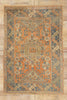 4 x 6 Vintage Orange Turkish Oushak Rug 53899