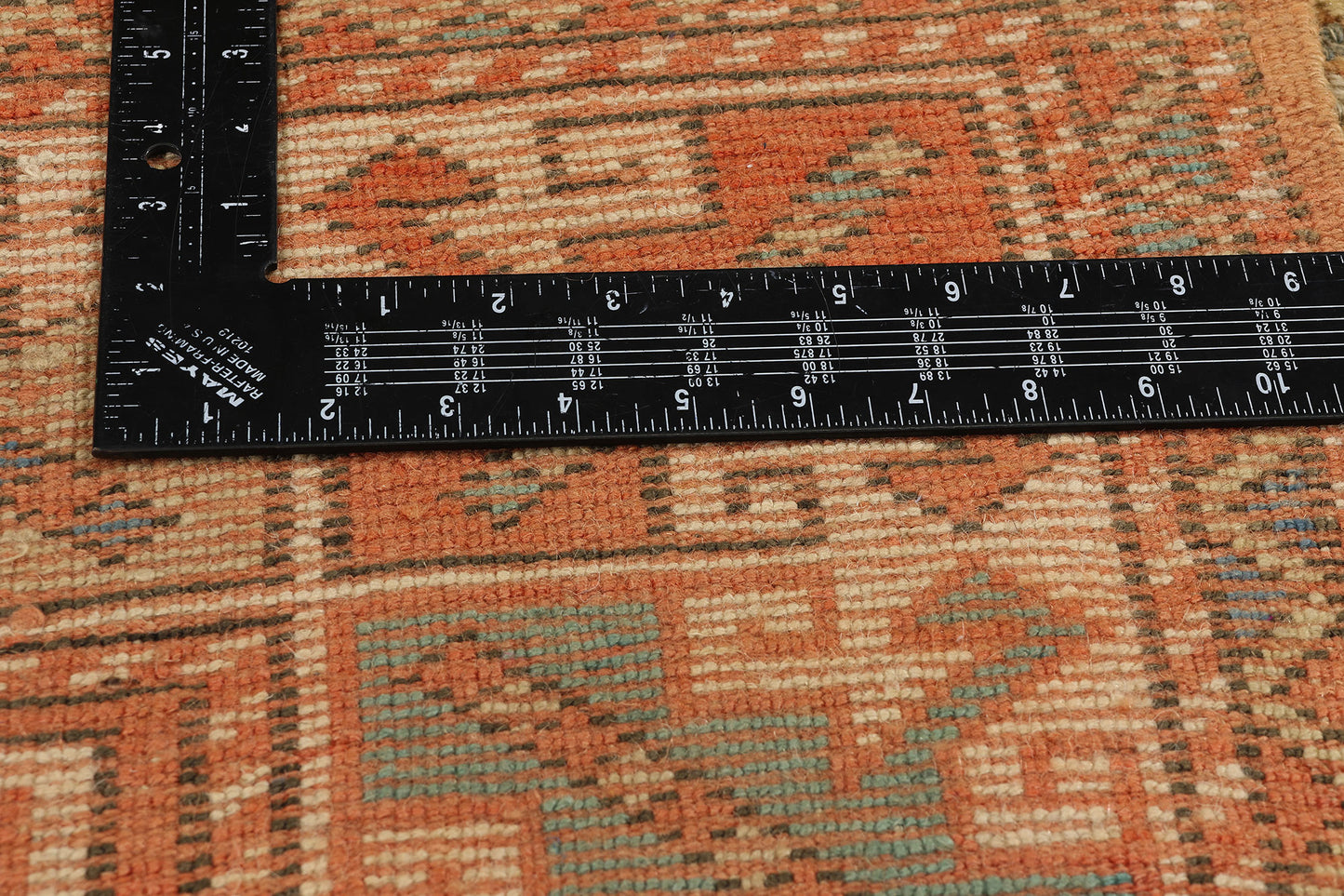 4 x 6 Vintage Orange Turkish Oushak Rug 53901