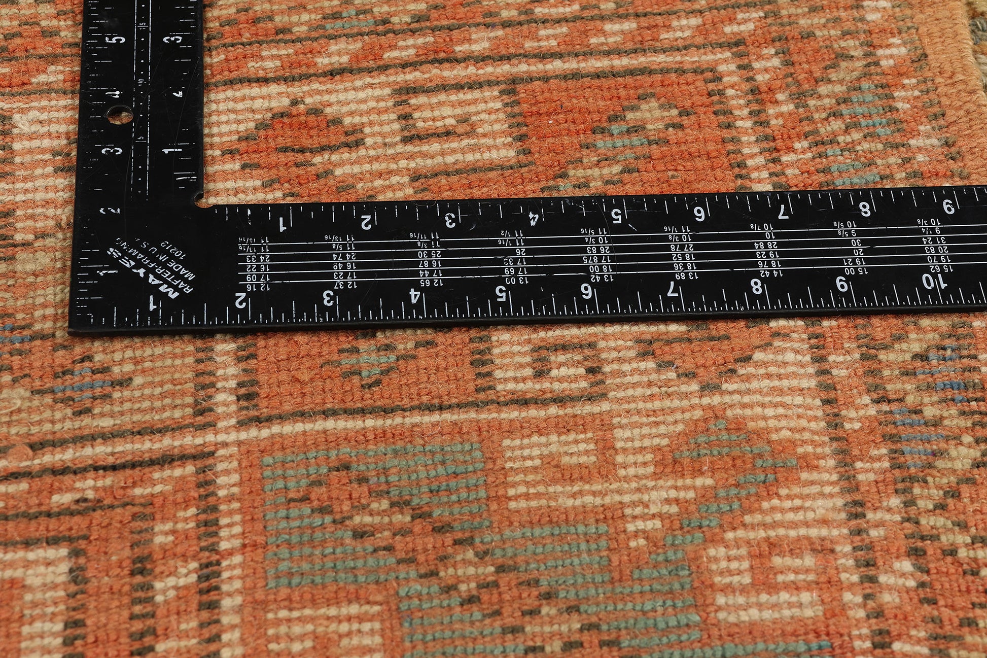 4 x 6 Vintage Orange Turkish Oushak Rug 53901