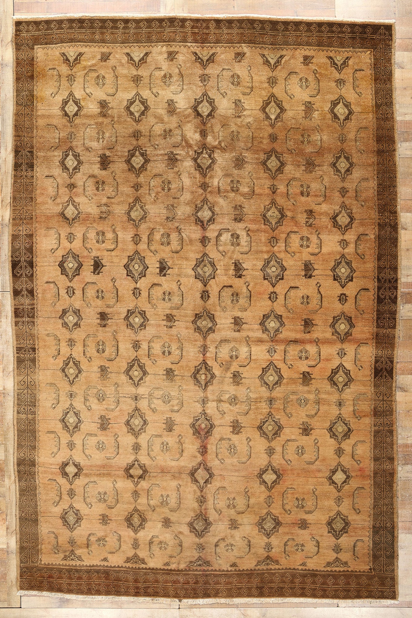 10 x 15 Vintage Turkish Kars Rug 77733