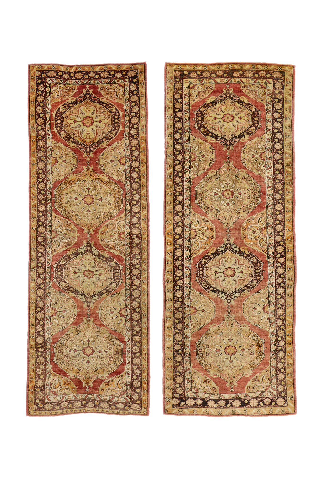 4 x 11 Vintage Turkish Oushak Rug 51055