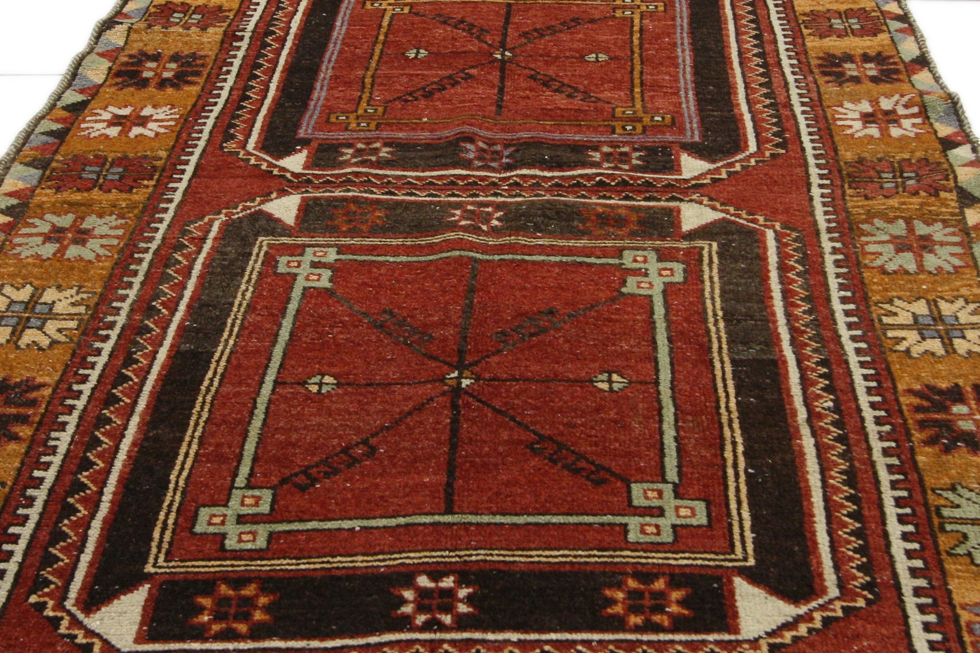 4 x 12 Vintage Turkish Oushak Rug 52393