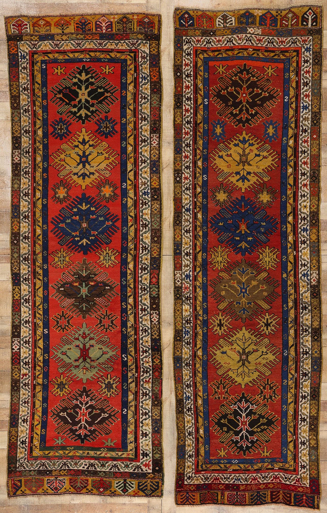 4 x 12 Vintage Turkish Oushak Rug 53881