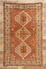 4 x 7 Vintage Red Turkish Oushak Rug 52107