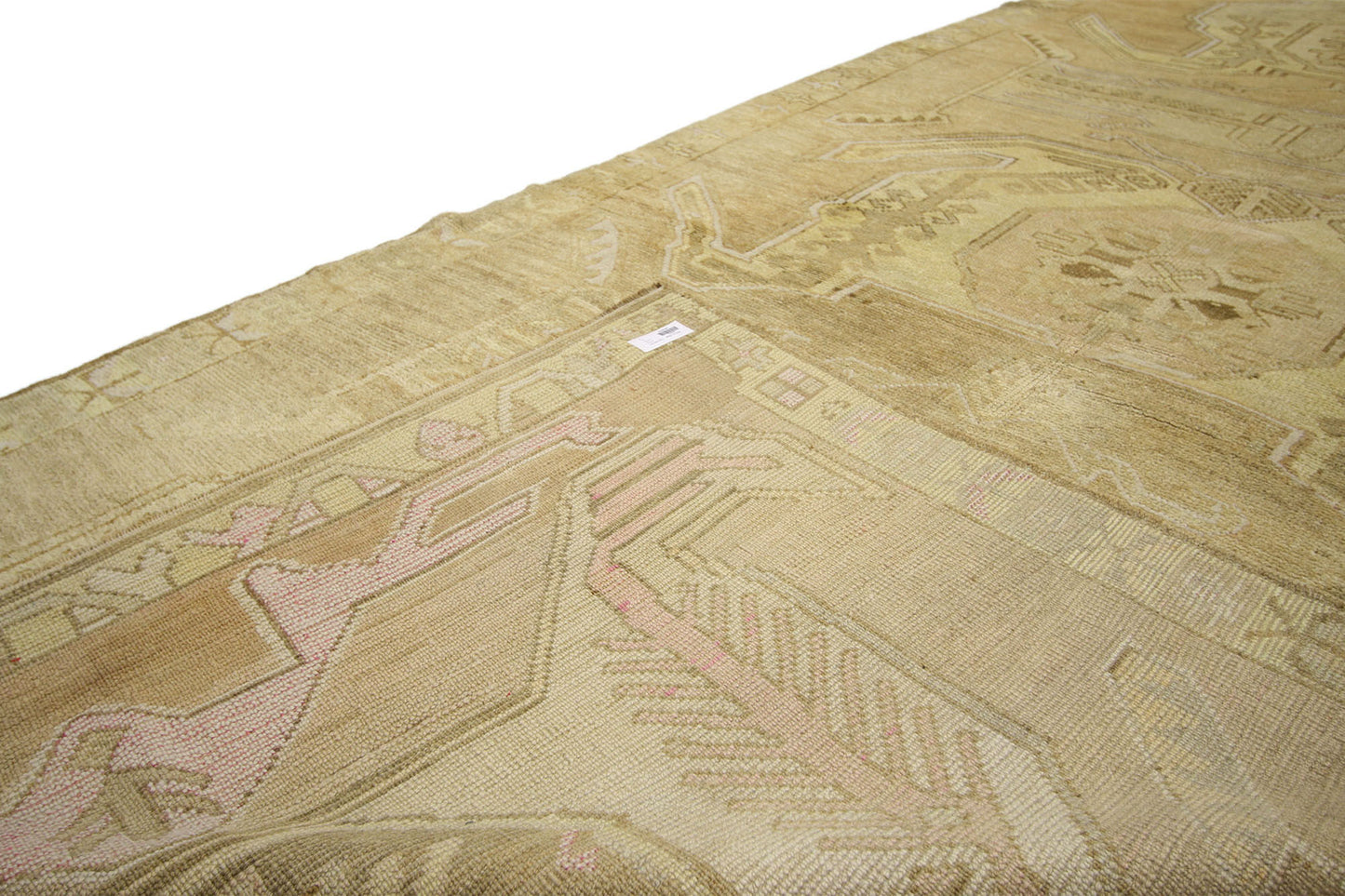 5 x 15 Vintage Turkish Oushak Rug 50582