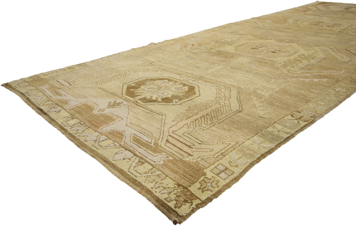5 x 15 Vintage Turkish Oushak Rug 50582