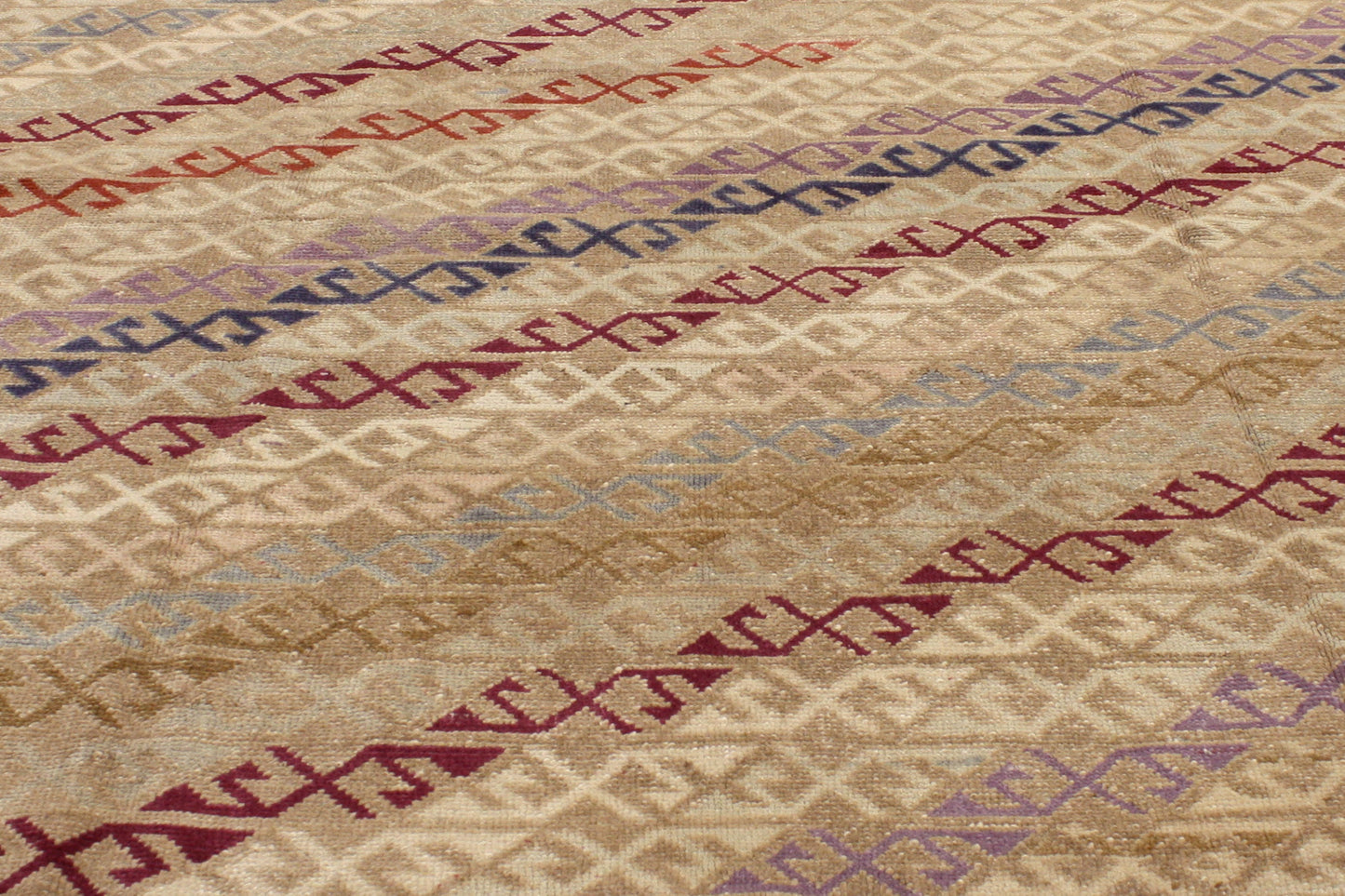 7 x 10 Vintage Turkish Oushak Rug 52176