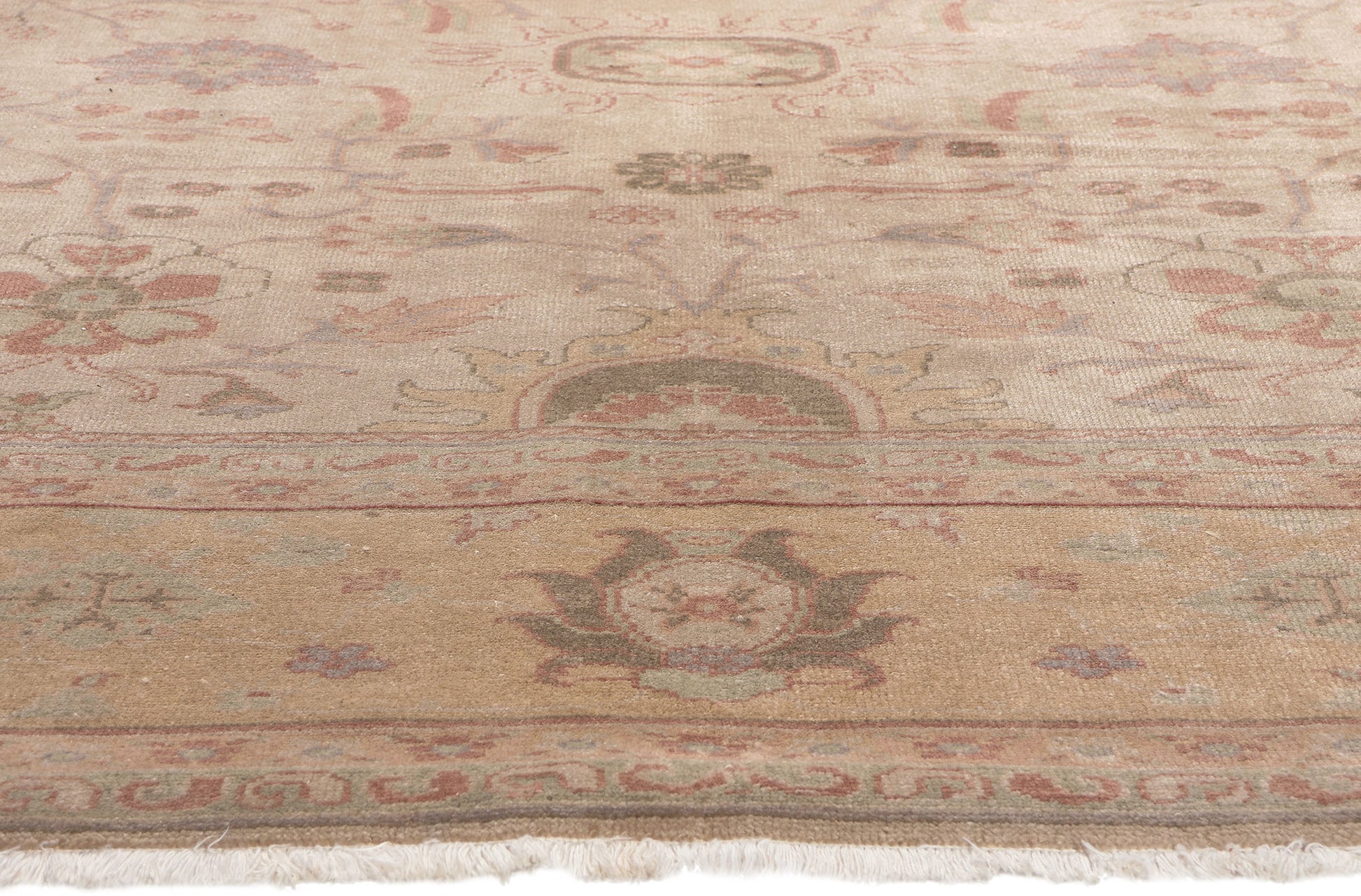 8 x 10 Vintage Turkish Oushak Rug 78674