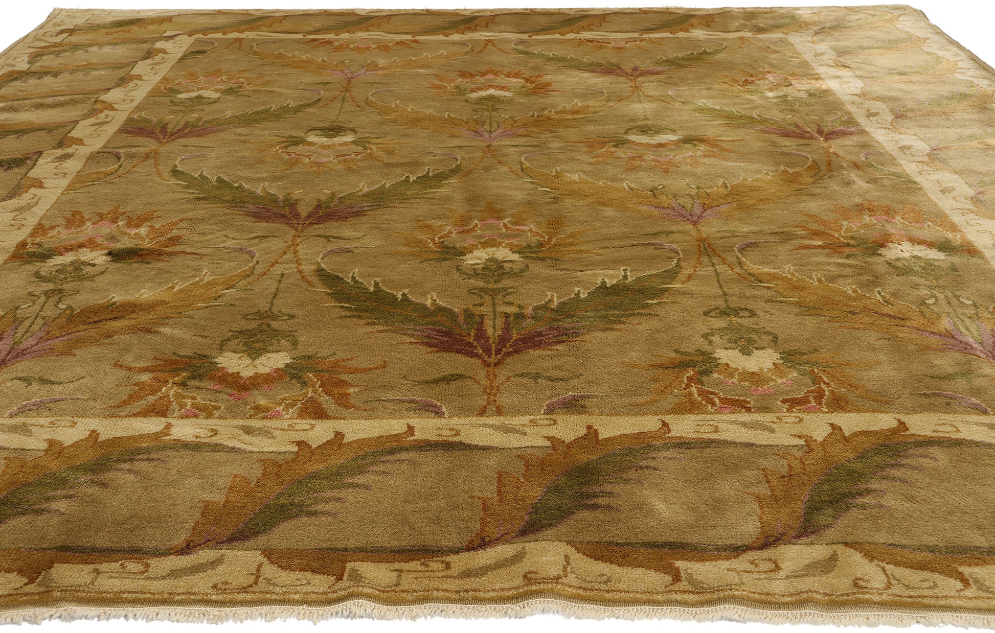8 x 10 Vintage Turkish Oushak Rug 53897