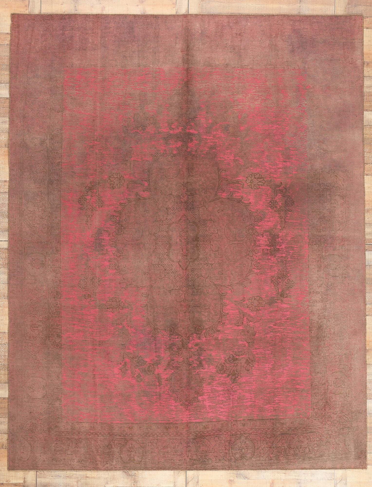 10 x 12 Vintage Turkish Overdyed Rug 60723