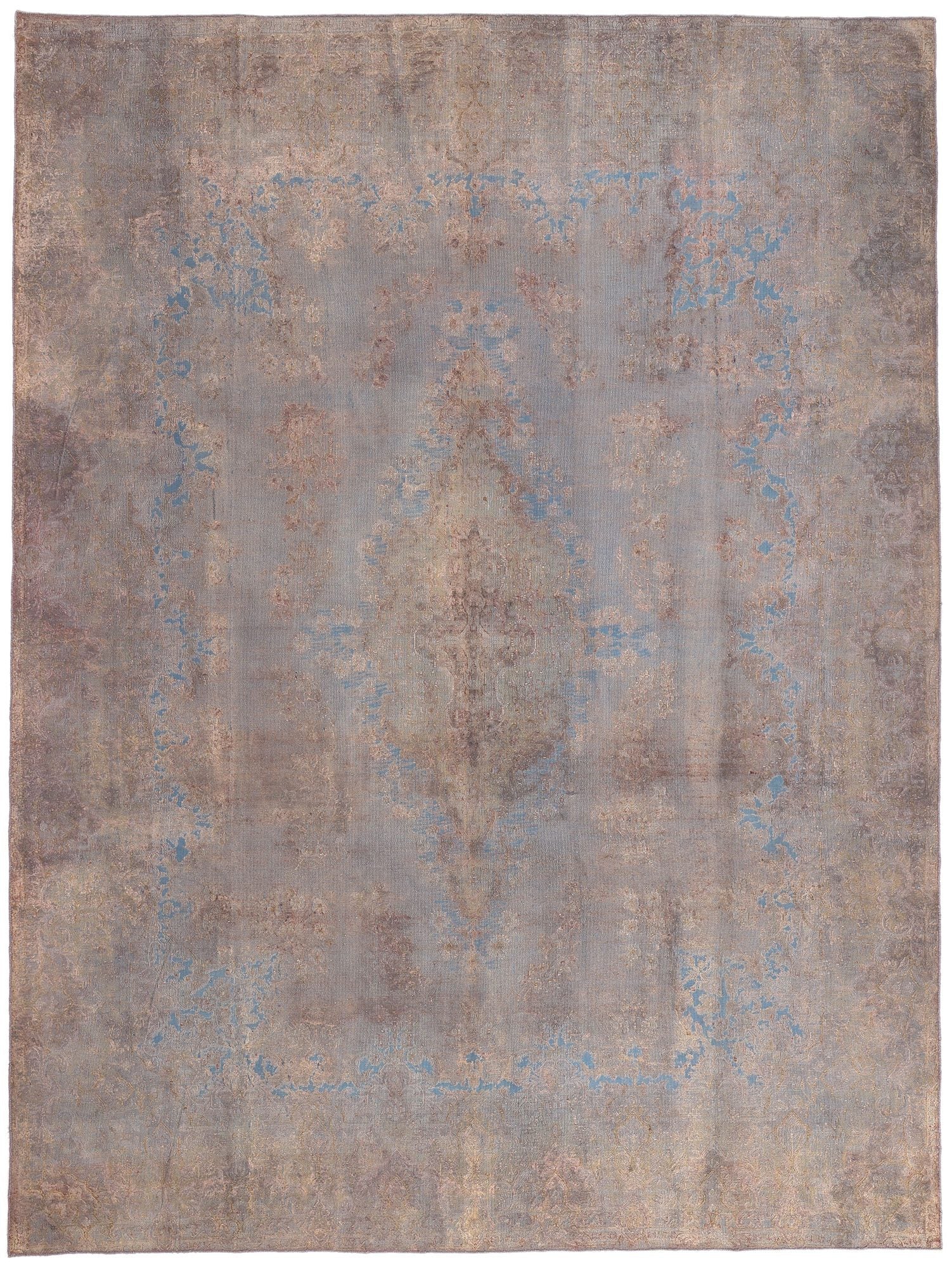 10 x 13 Vintage Turkish Overdyed Rug 60782