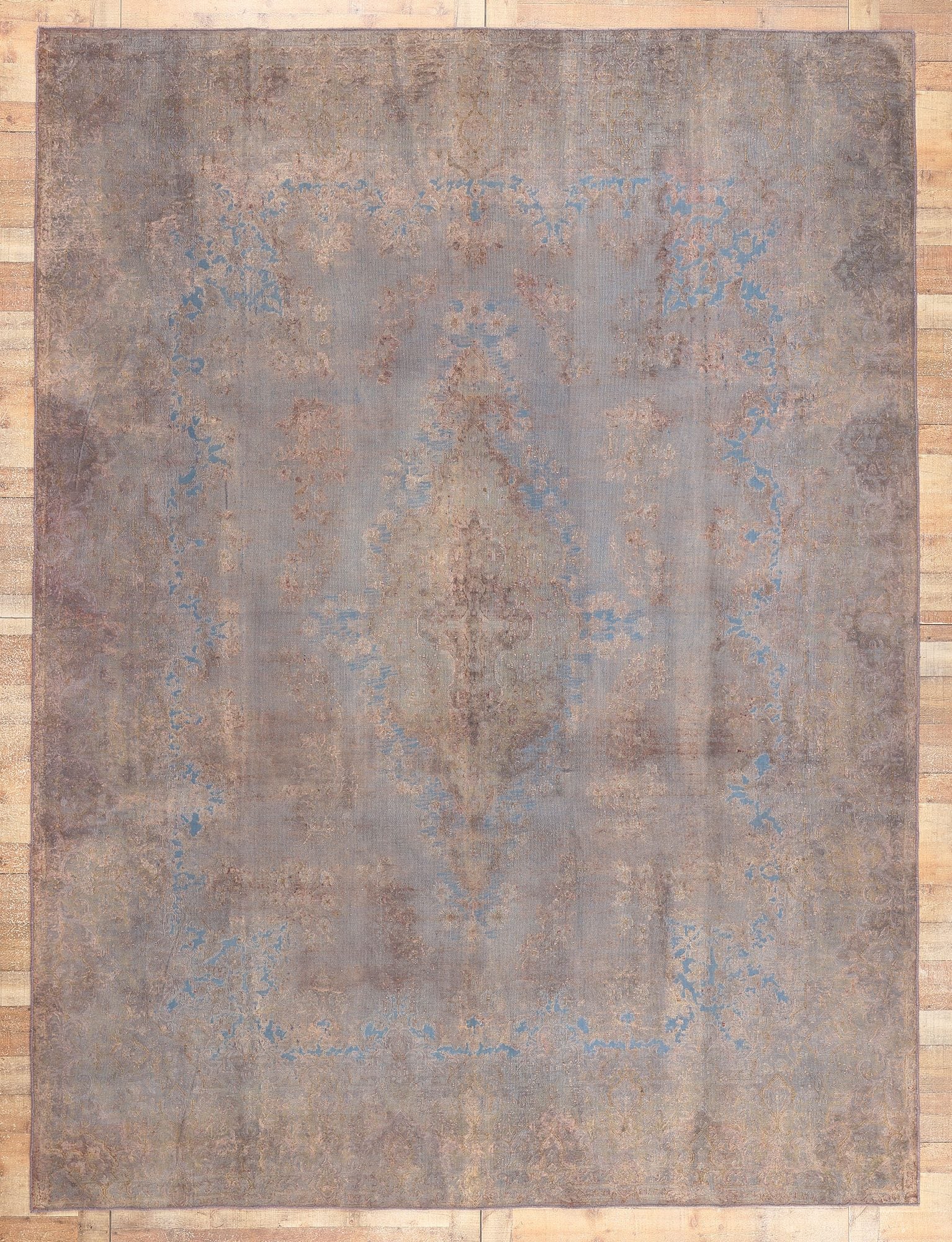 10 x 13 Vintage Turkish Overdyed Rug 60782