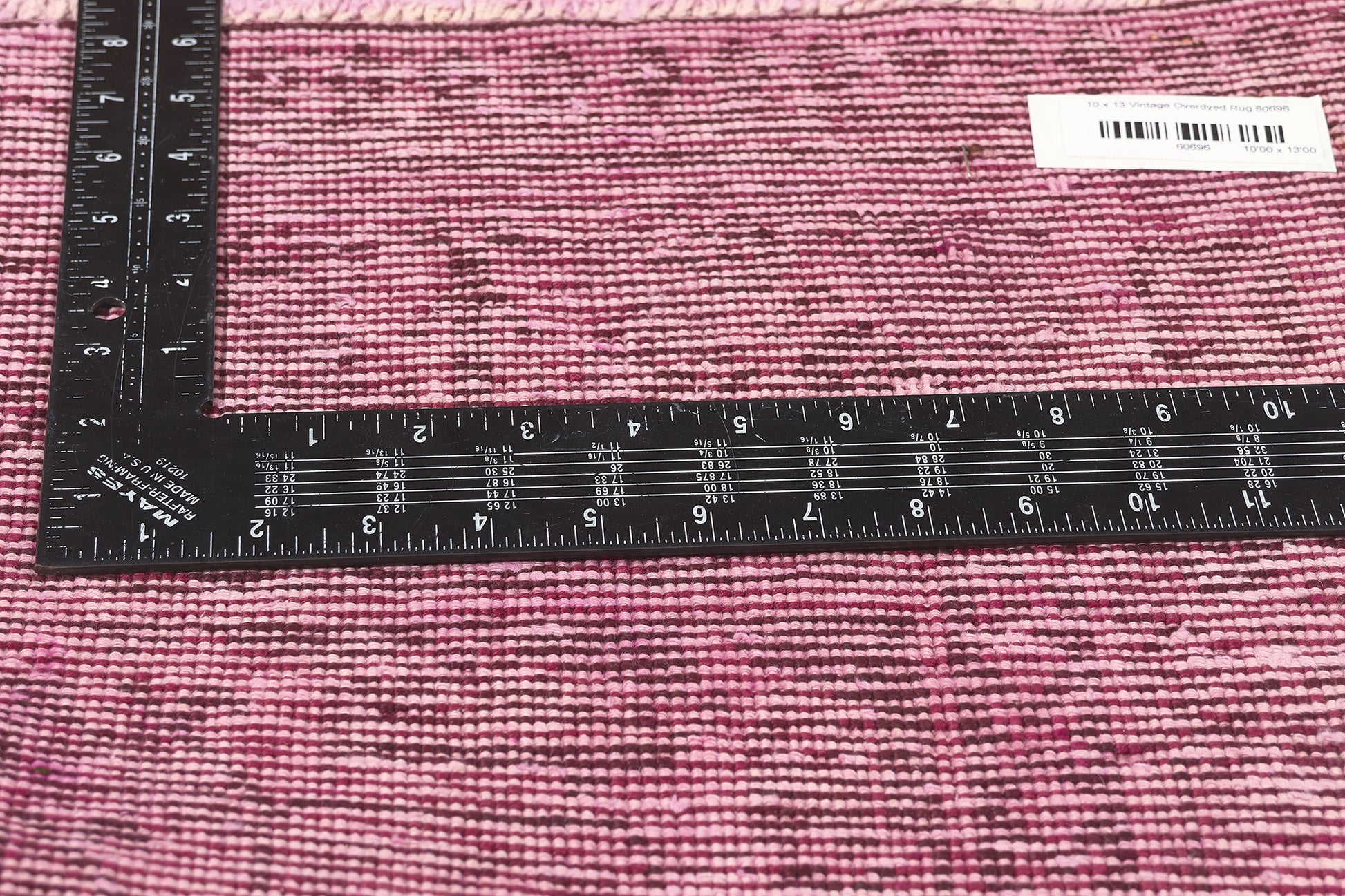 10 x 13 Vintage Turkish Overdyed Rug 60696