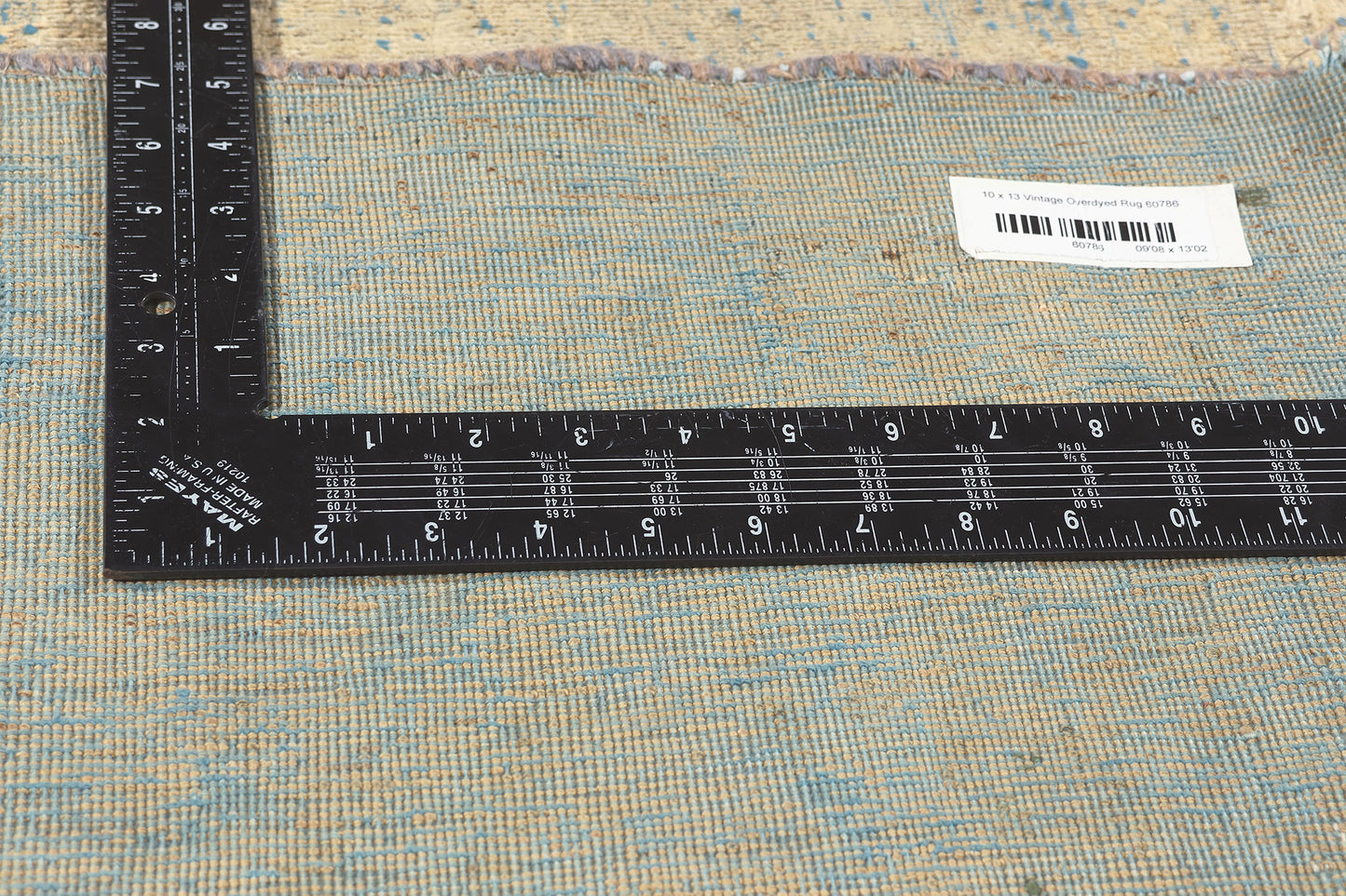 10 x 13 Vintage Turkish Overdyed Rug 60786