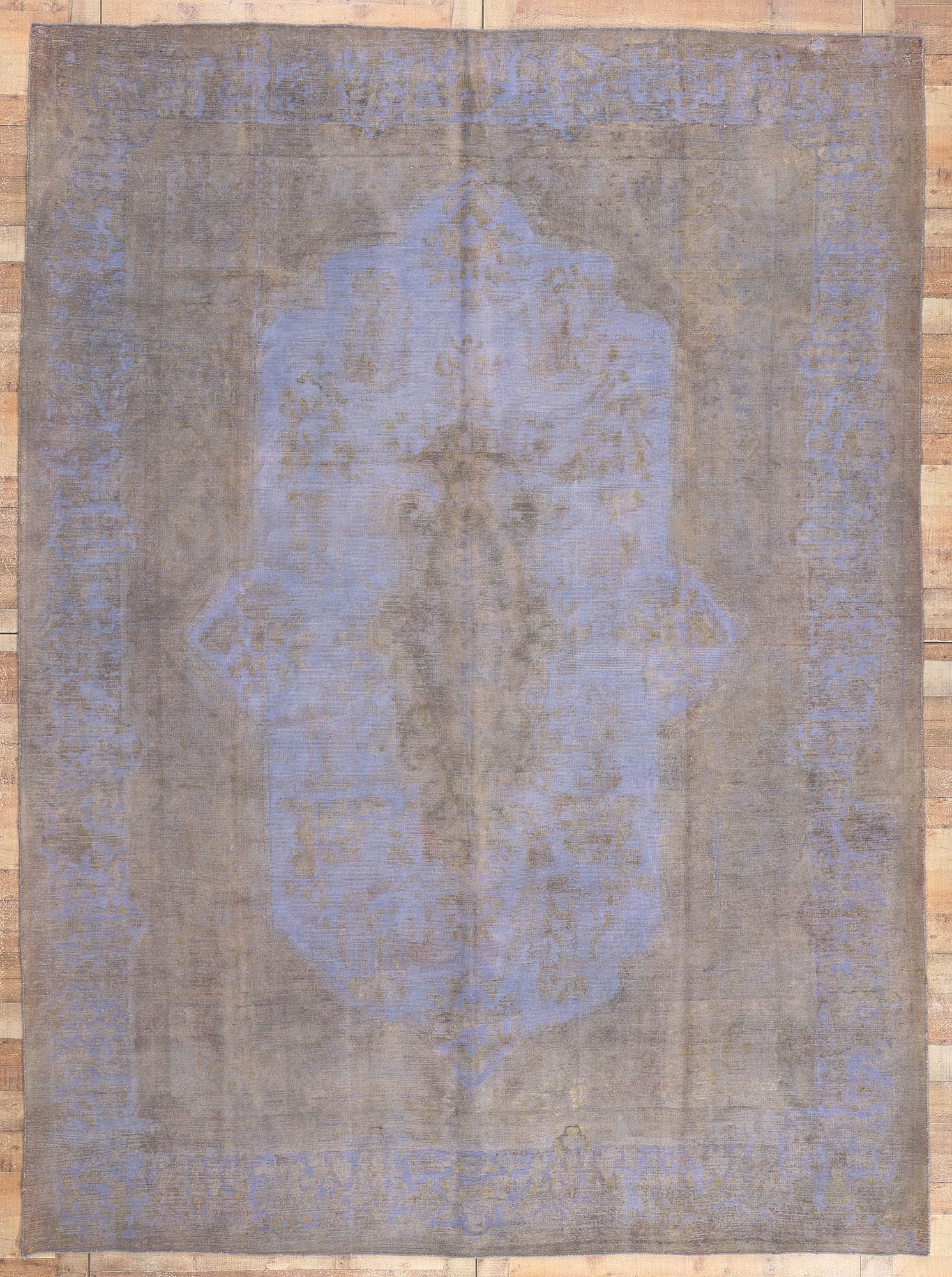 10 x 13 Vintage Turkish Overdyed Rug 60784