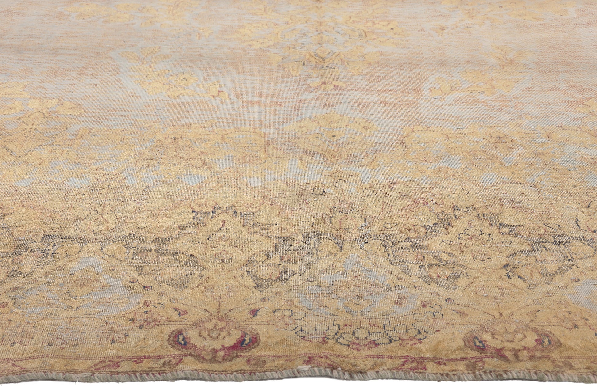 10 x 13 Vintage Turkish Overdyed Rug 60766