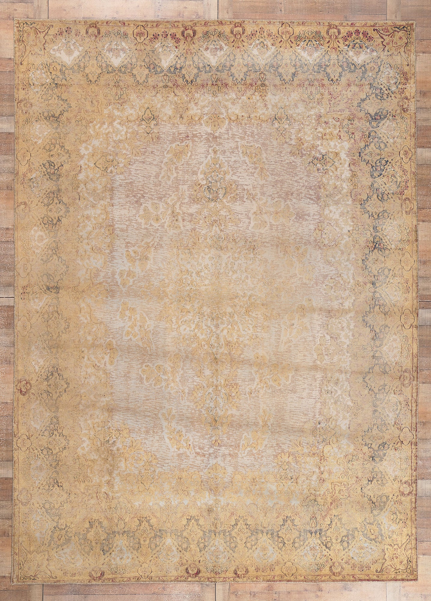 10 x 13 Vintage Turkish Overdyed Rug 60766