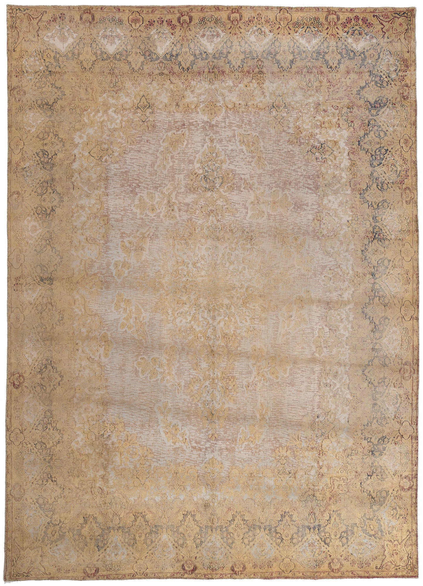 10 x 13 Vintage Turkish Overdyed Rug 60766