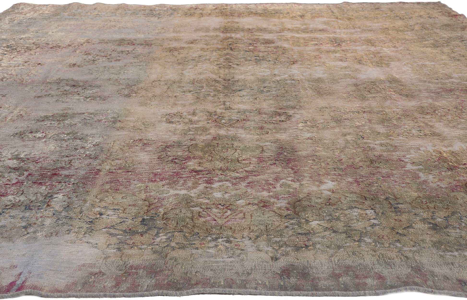 10 x 13 Vintage Turkish Overdyed Rug 60724