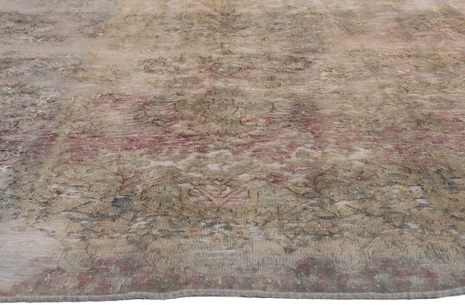 10 x 13 Vintage Turkish Overdyed Rug 60724