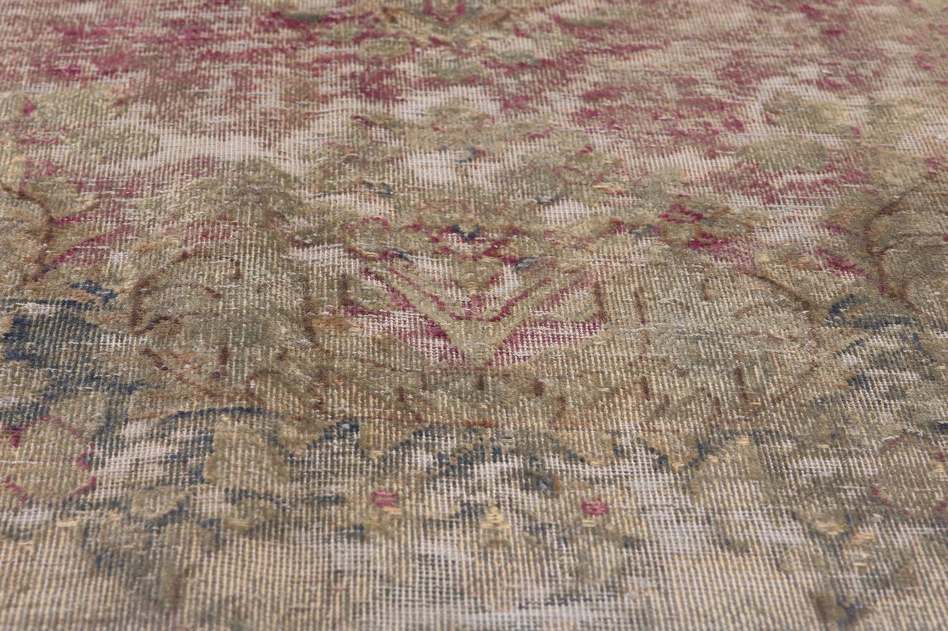 10 x 13 Vintage Turkish Overdyed Rug 60724