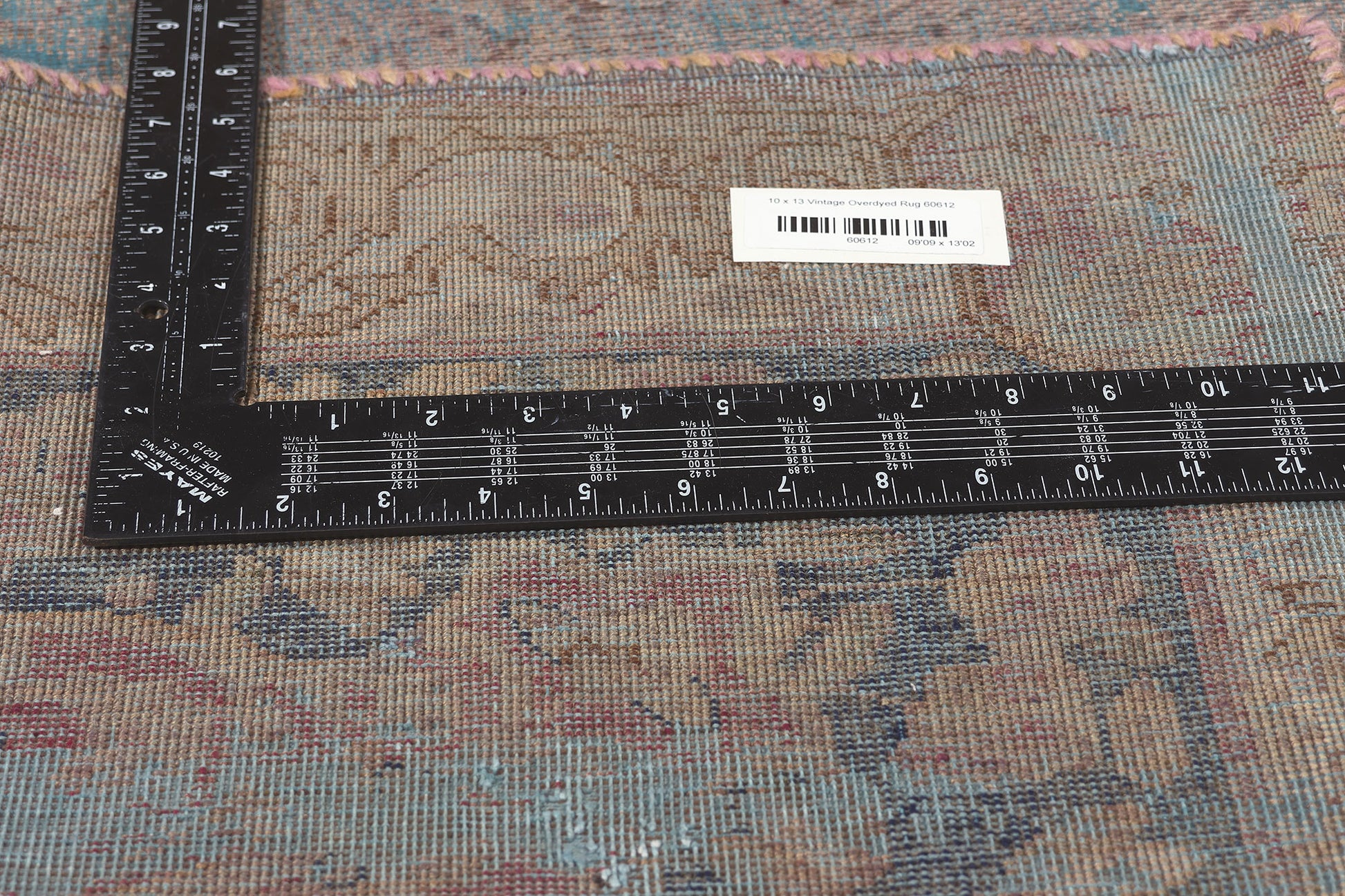 10 x 13 Vintage Turkish Overdyed Rug 60612