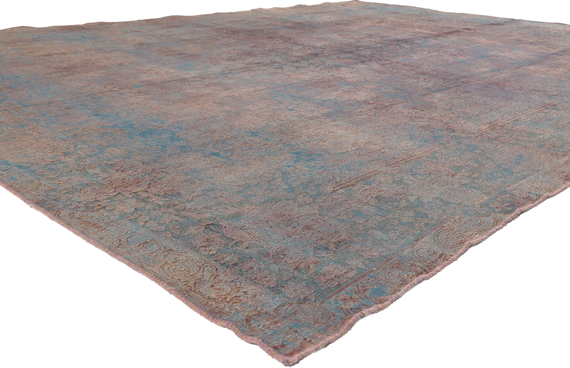 10 x 13 Vintage Turkish Overdyed Rug 60612