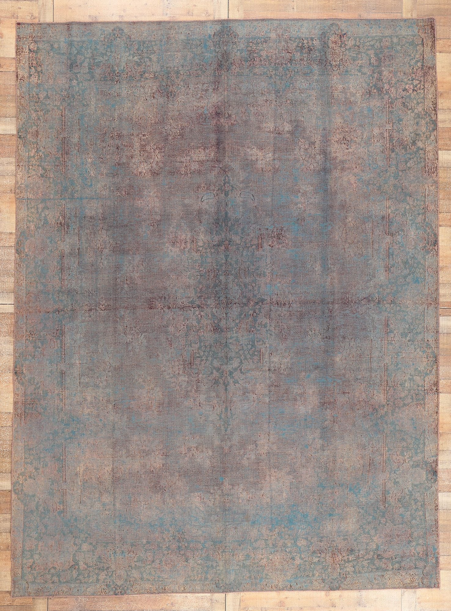 10 x 13 Vintage Turkish Overdyed Rug 60612