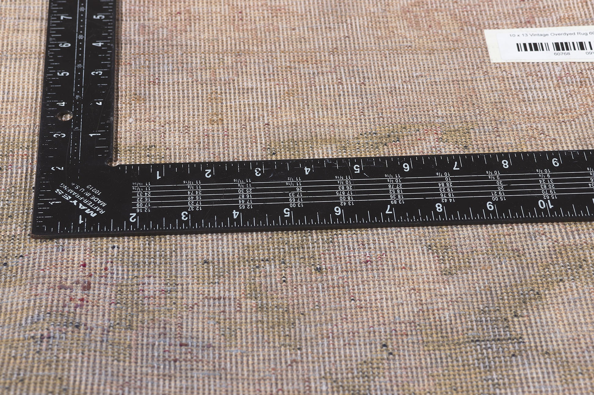 10 x 13 Vintage Turkish Overdyed Rug 60768