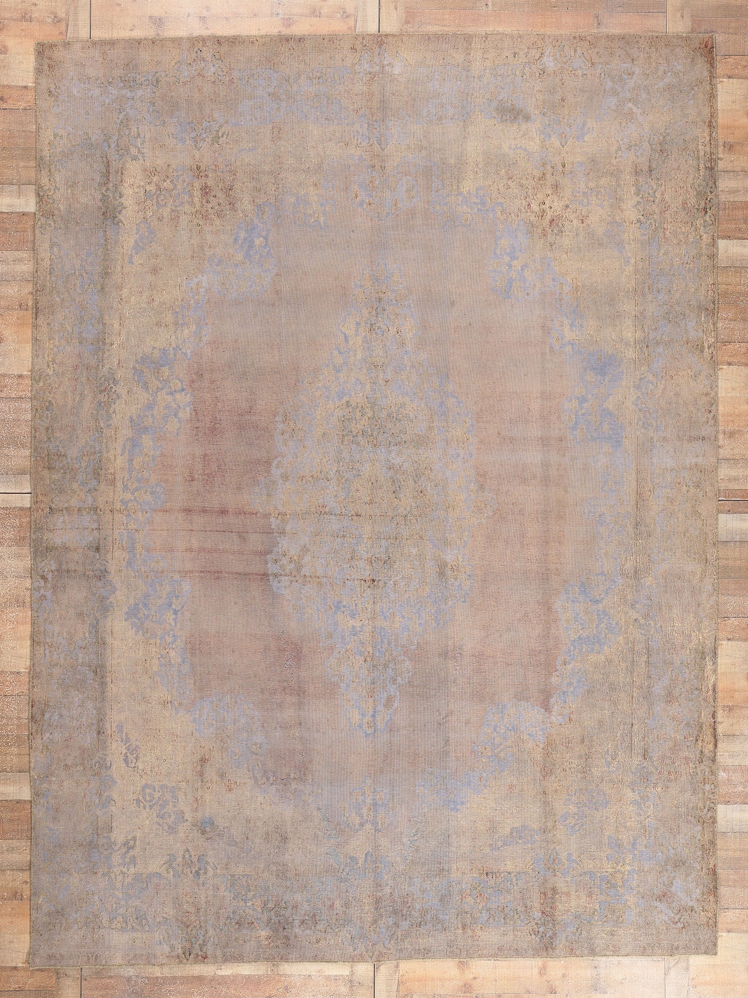 10 x 13 Vintage Turkish Overdyed Rug 60768