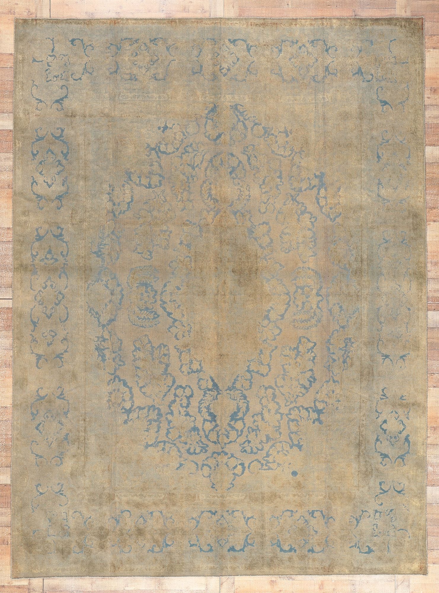 10 x 13 Vintage Turkish Overdyed Rug 60620