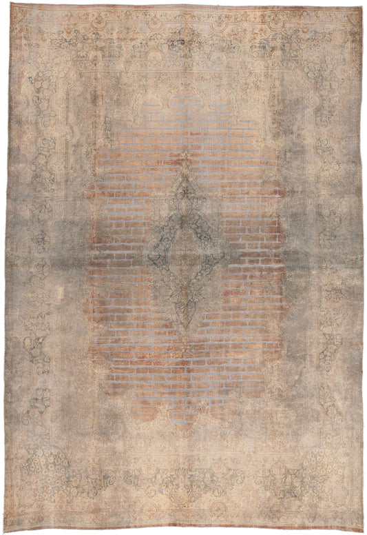 10 x 14 Vintage Turkish Overdyed Rug 60621