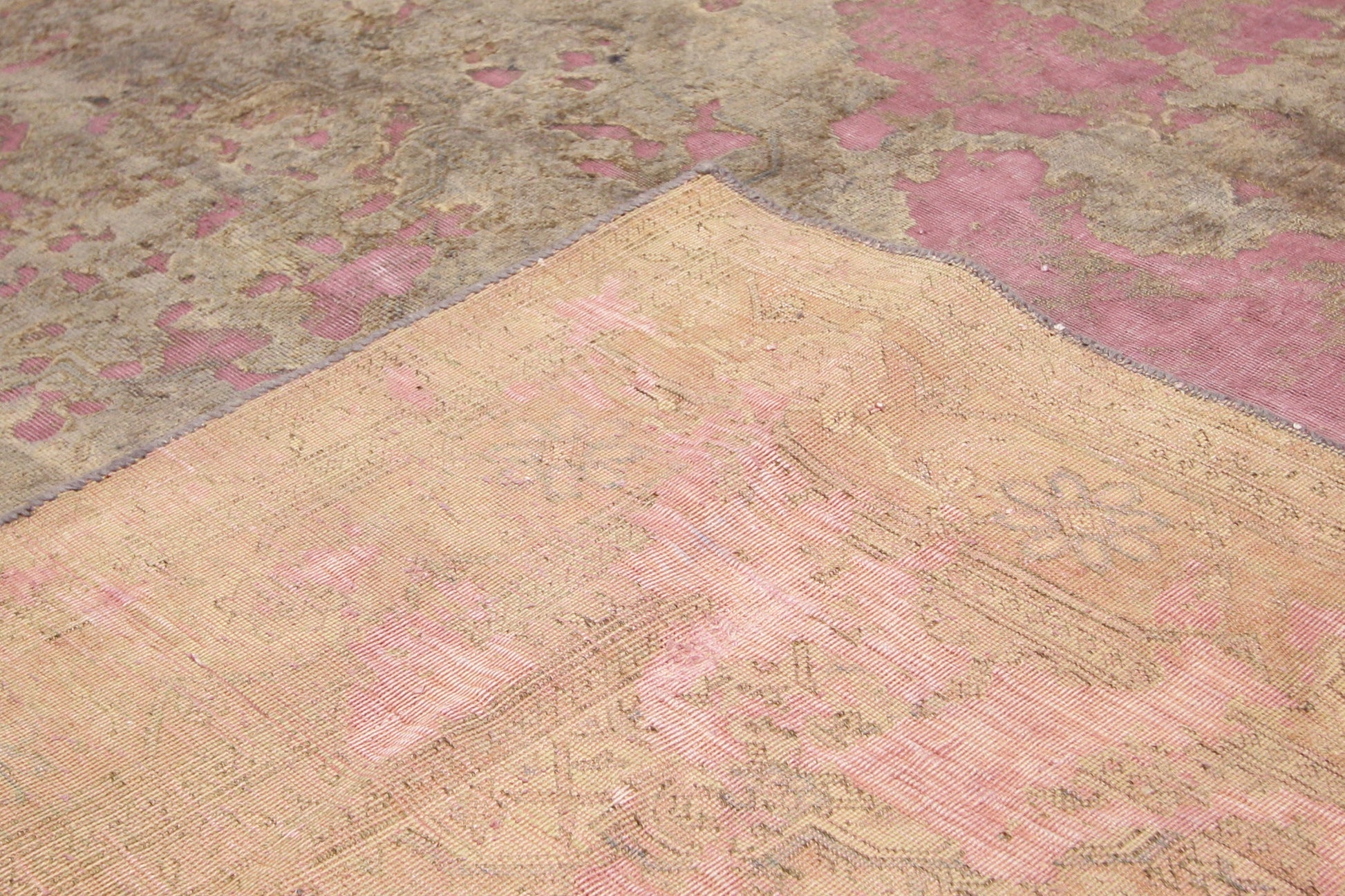7 x 10 Vintage Distressed Overdyed Rug 60730
