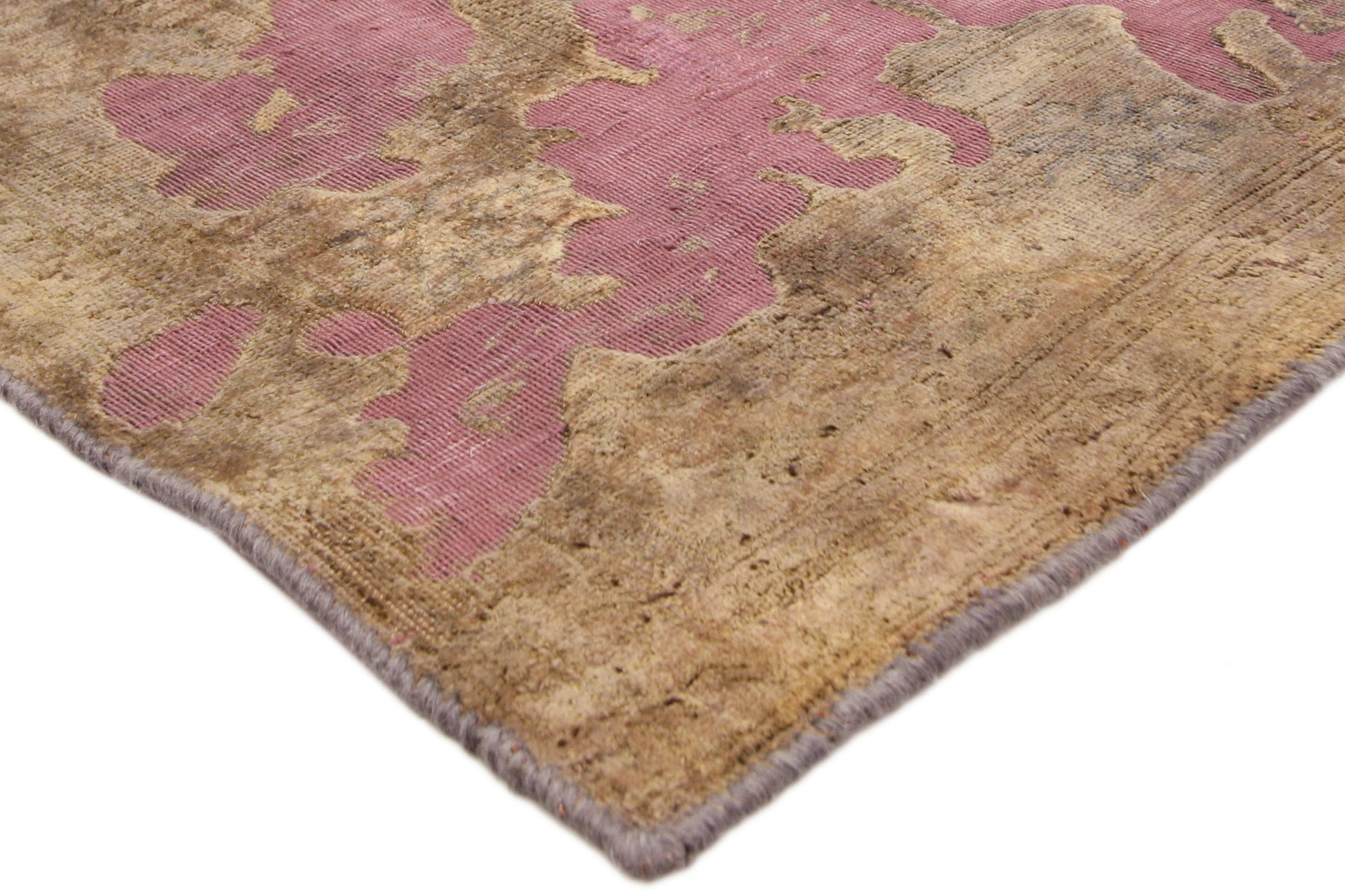 7 x 10 Vintage Distressed Overdyed Rug 60730