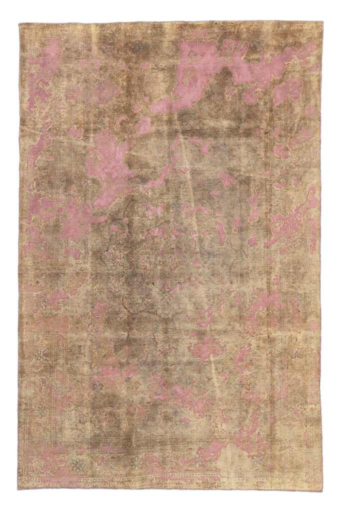 7 x 10 Vintage Distressed Overdyed Rug 60730