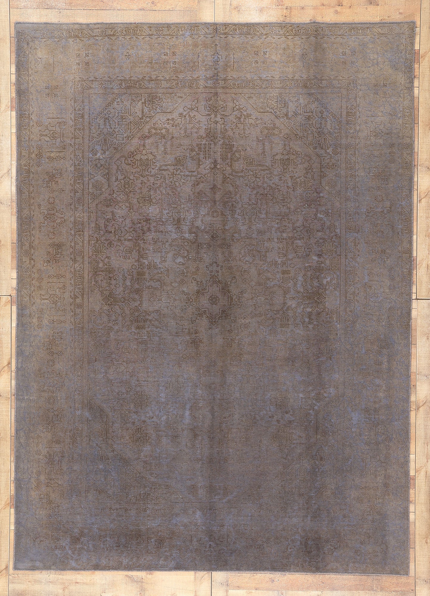 8 x 11 Vintage Turkish Overdyed Rug 60614