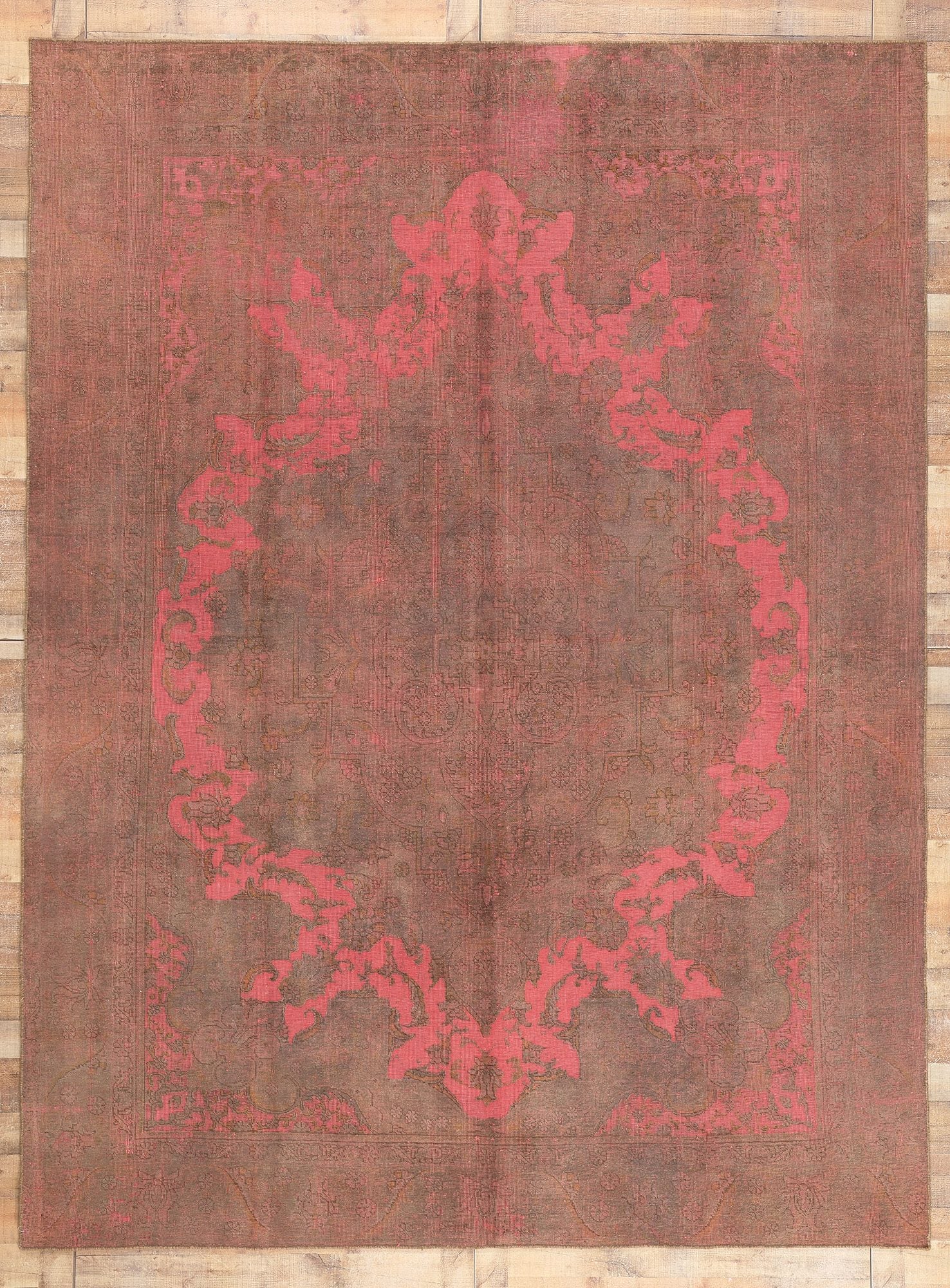 9 x 12 Vintage Turkish Overdyed Rug 60767